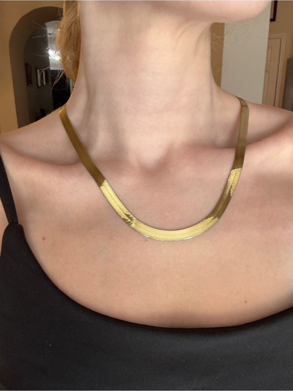 10k 14.3g solid Gold
Herringbone Chain Necklace